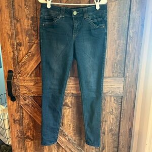 Democracy Womens dark wash skinny denim blue jeans size 8